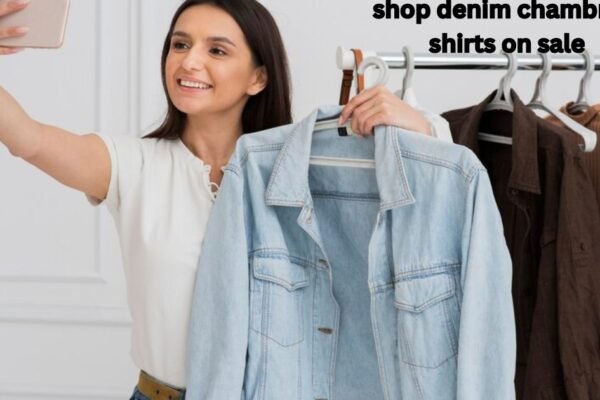 shop denim chambray shirts on sale